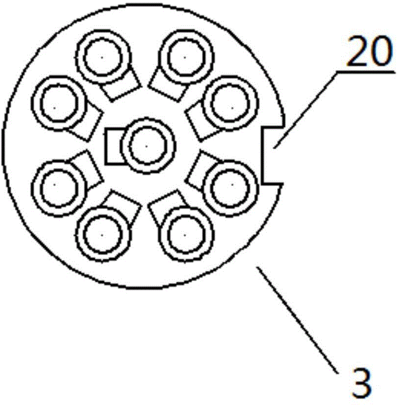 Multi-core mining explosive-proof cable connector