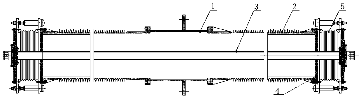 An elastic support unit for a wall casing assembly