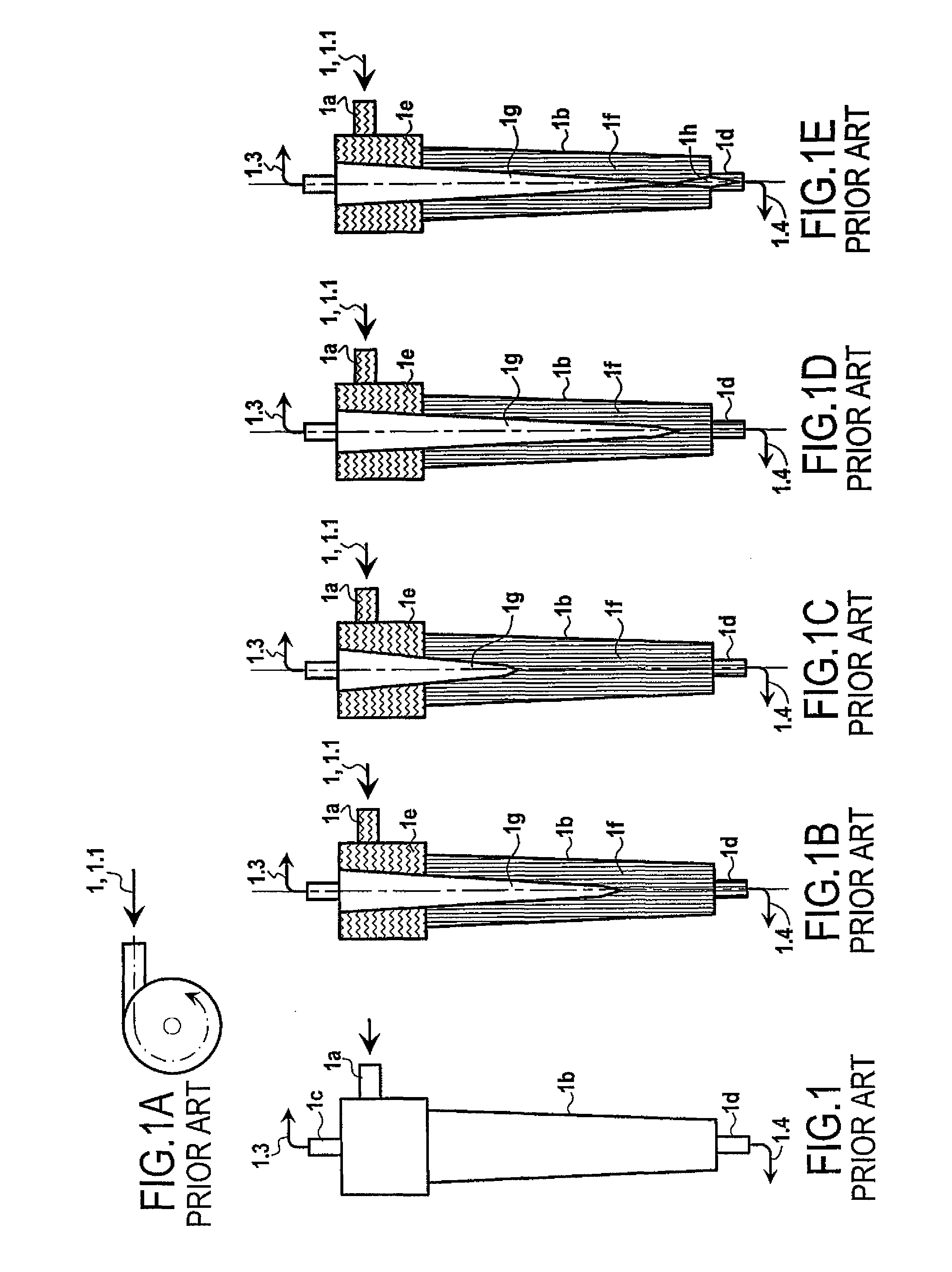 Method and a device for separating a multiphasic liquid