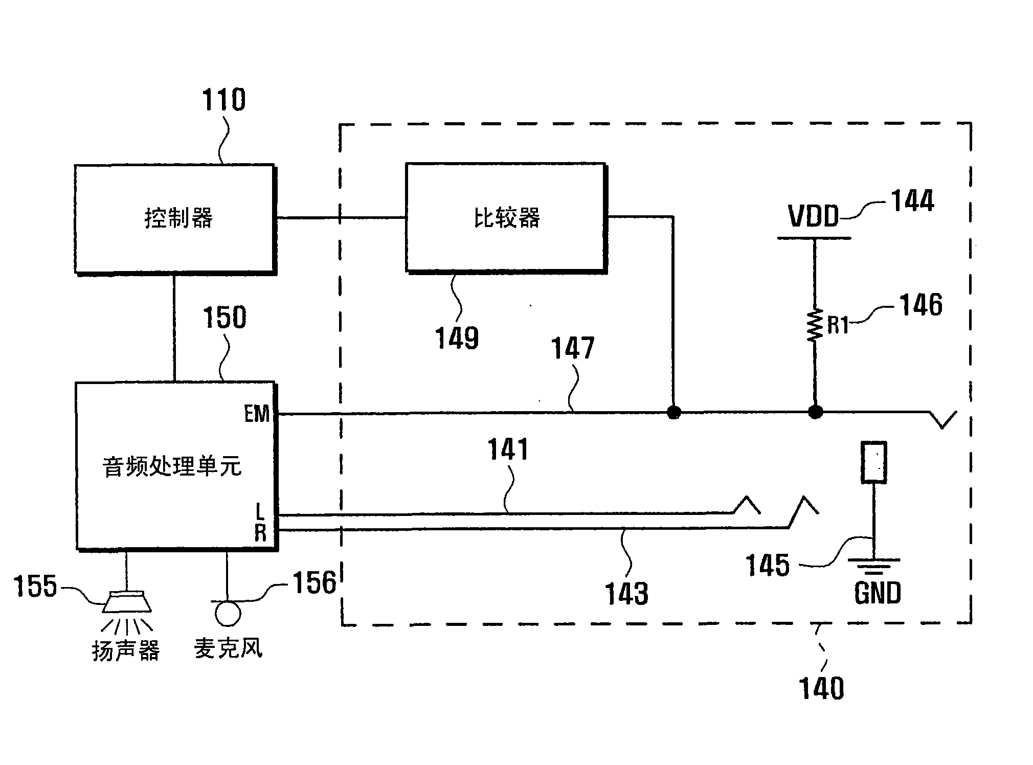 Portable device including earphone circuit and operation method using the same