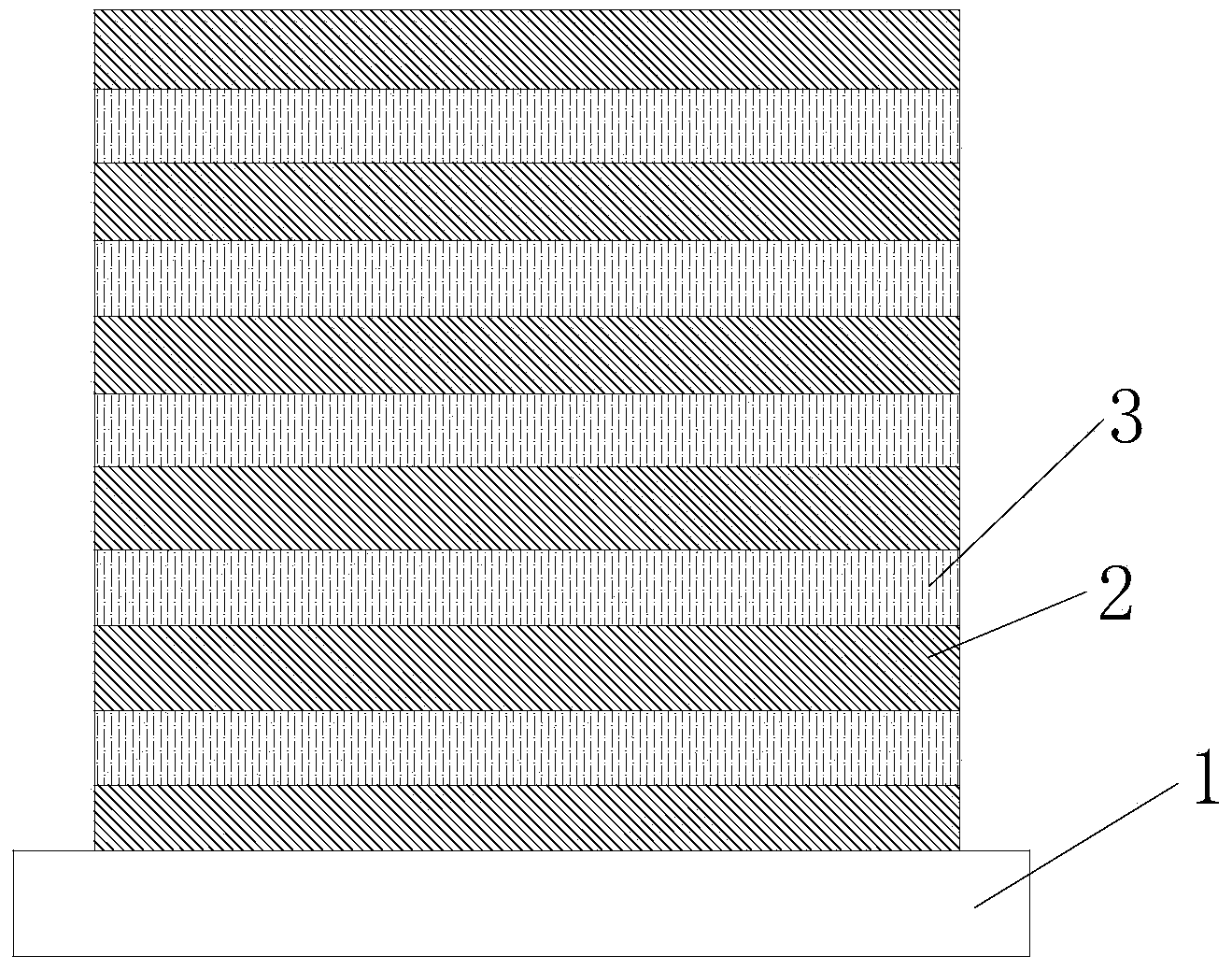 Full-dielectric reflecting film and manufacturing method thereof