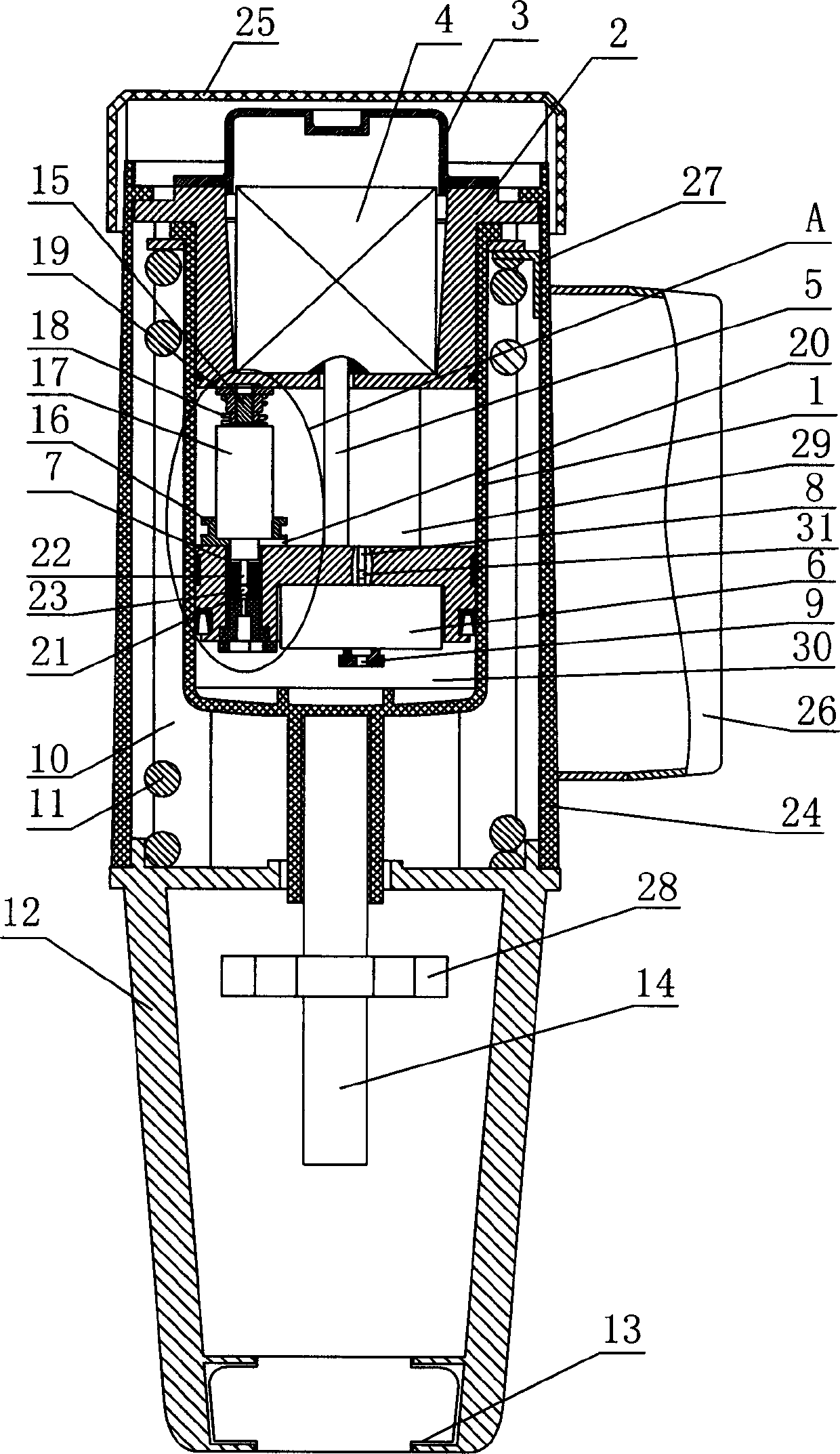 Electric hydraulic executing device