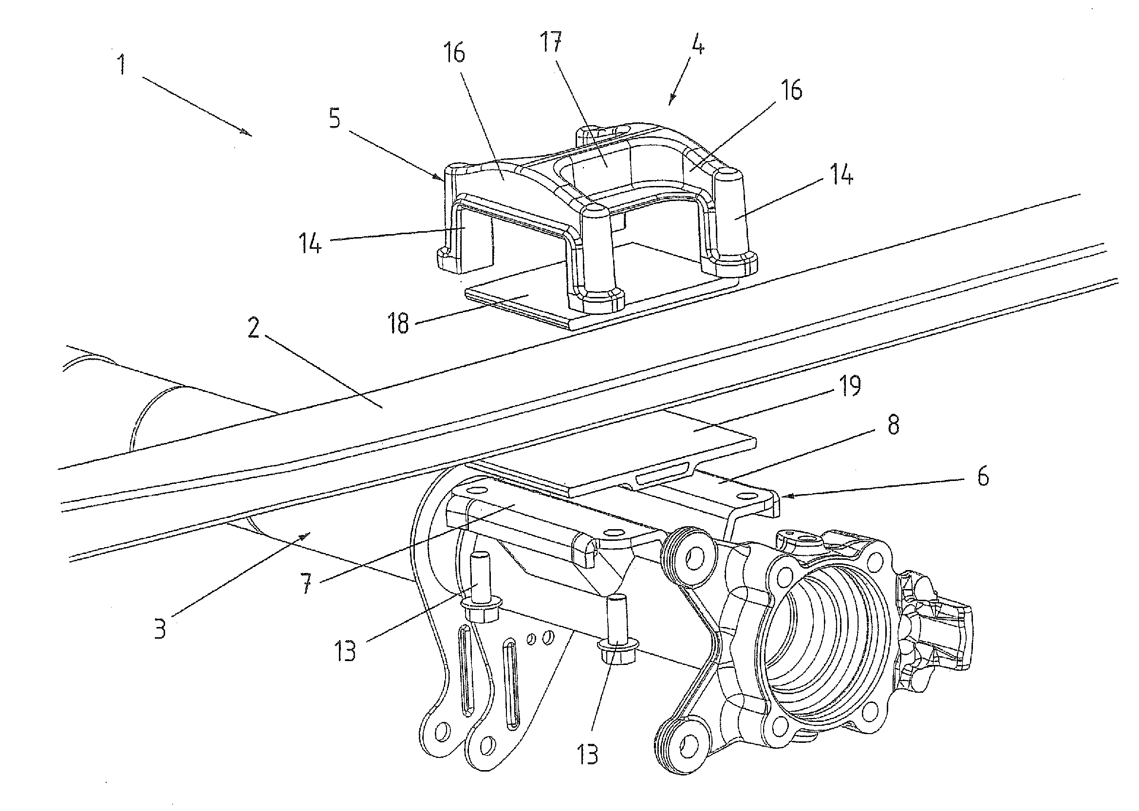 Leaf spring attachment