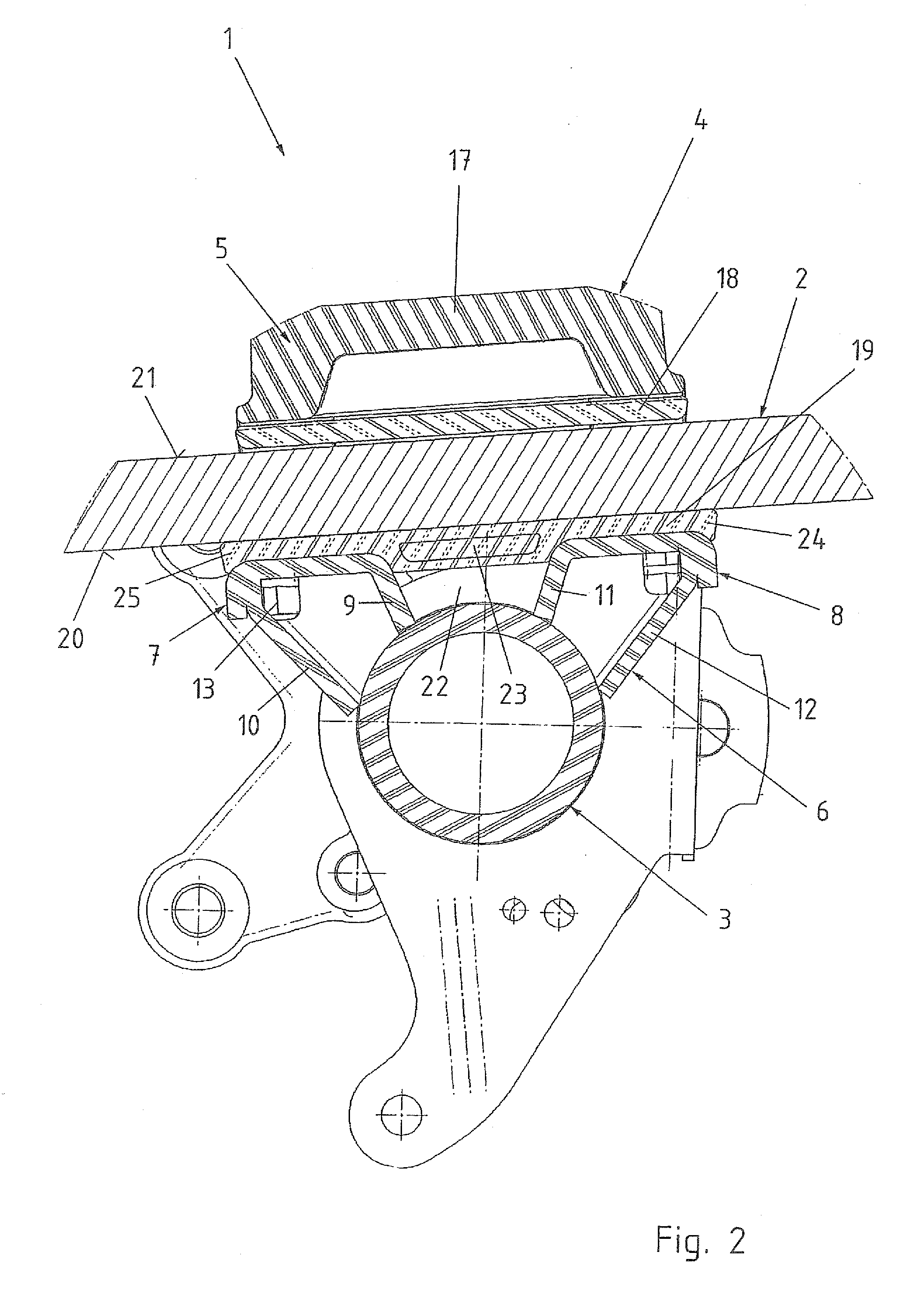 Leaf spring attachment