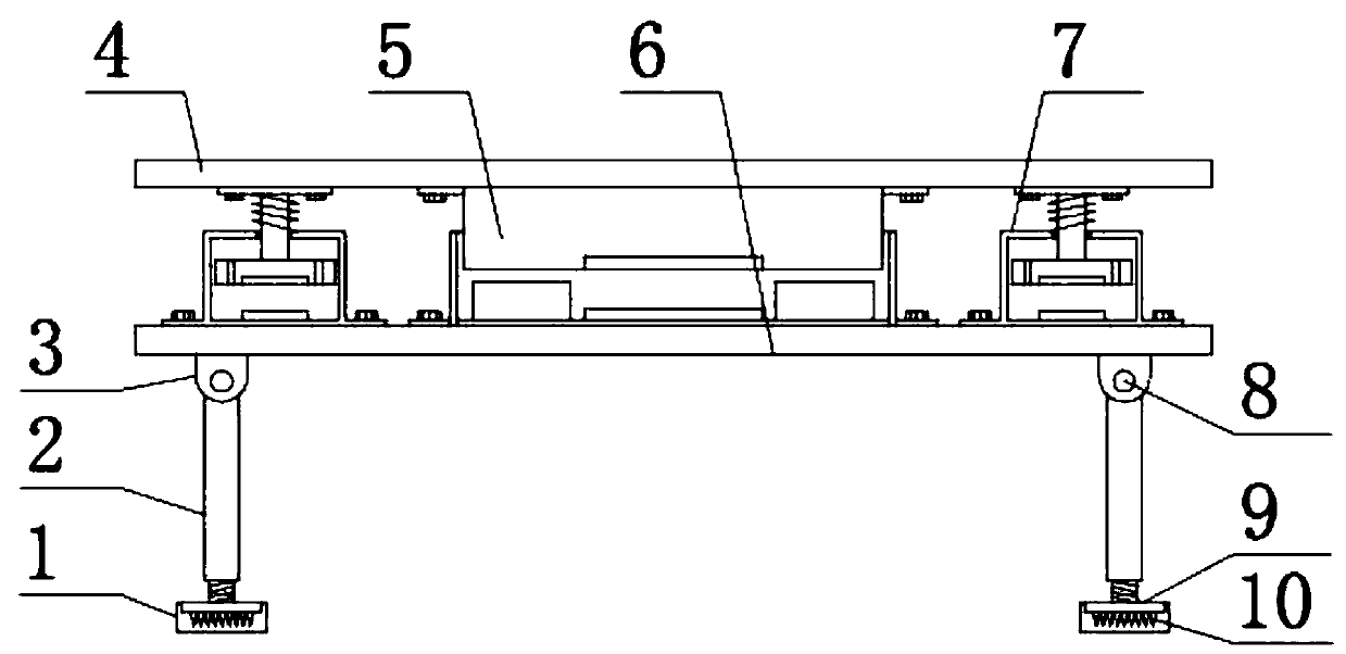 Shock-absorbing platform for geotechnical investigation