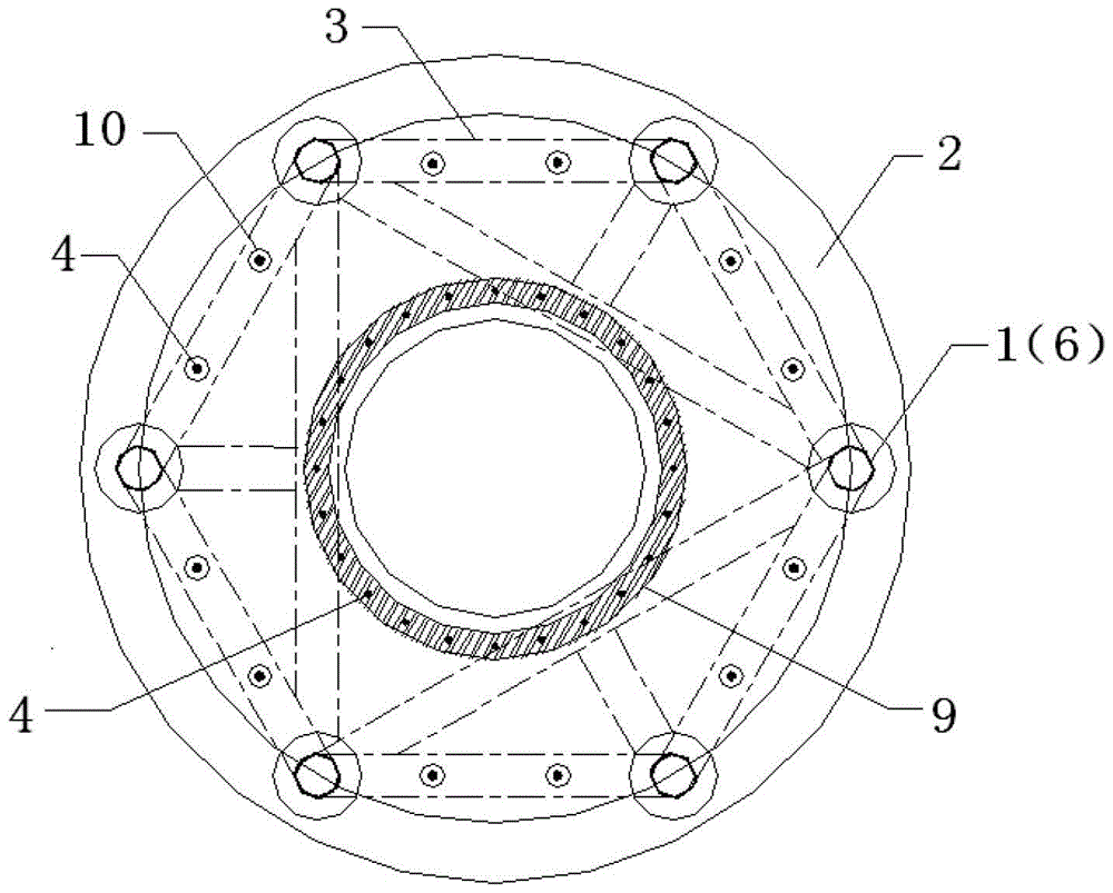 An offshore foundation support structure and its construction method