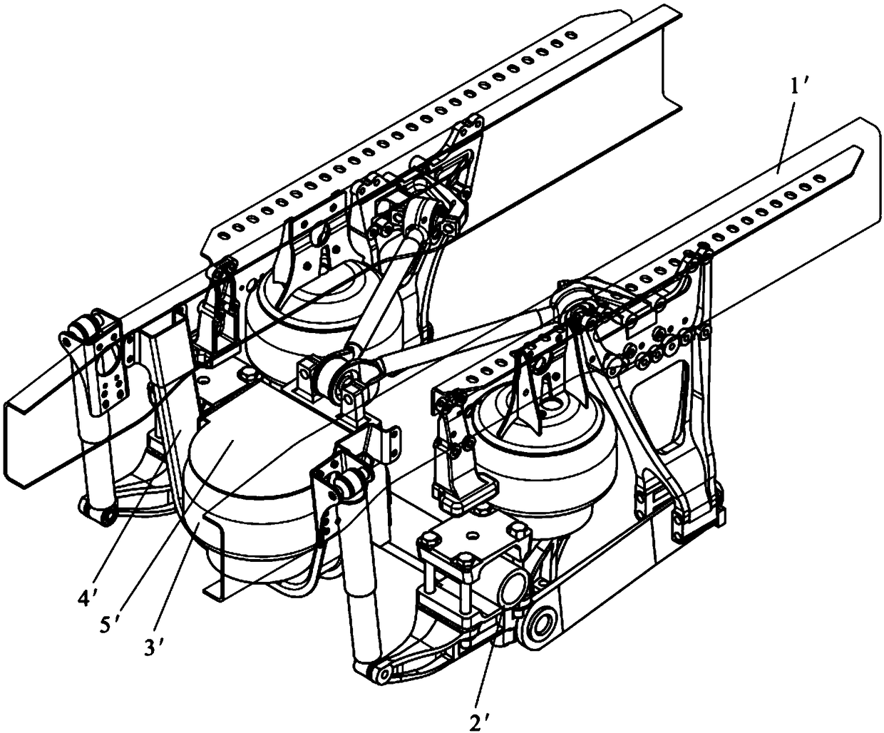 Lifting air suspension system and automobile