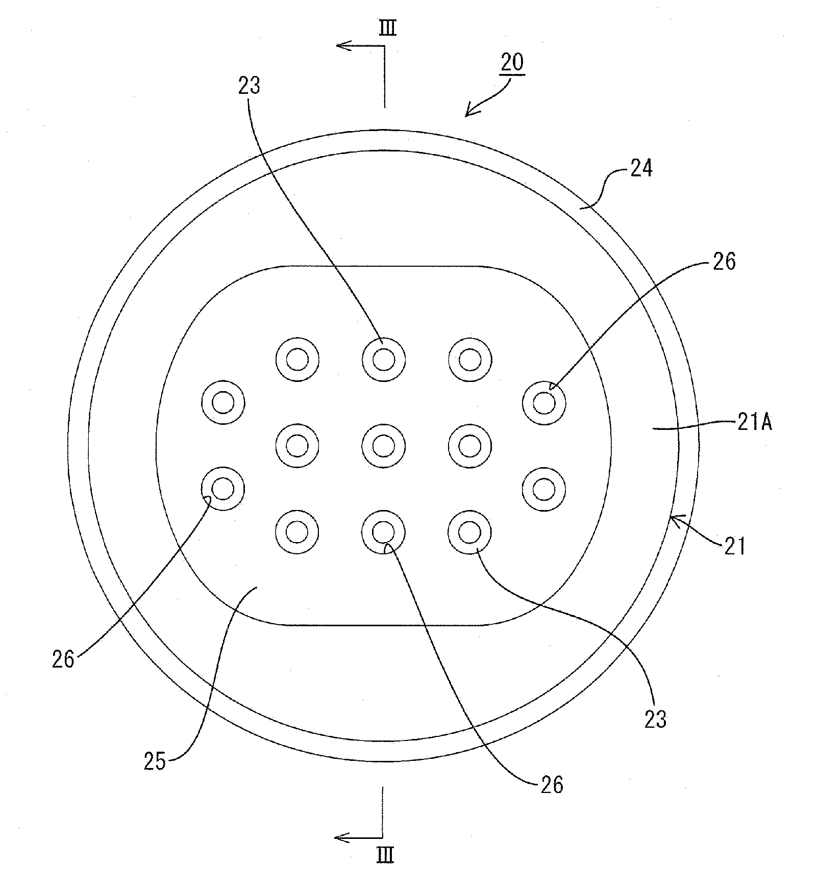 Sealing structure for wire lead-out hole