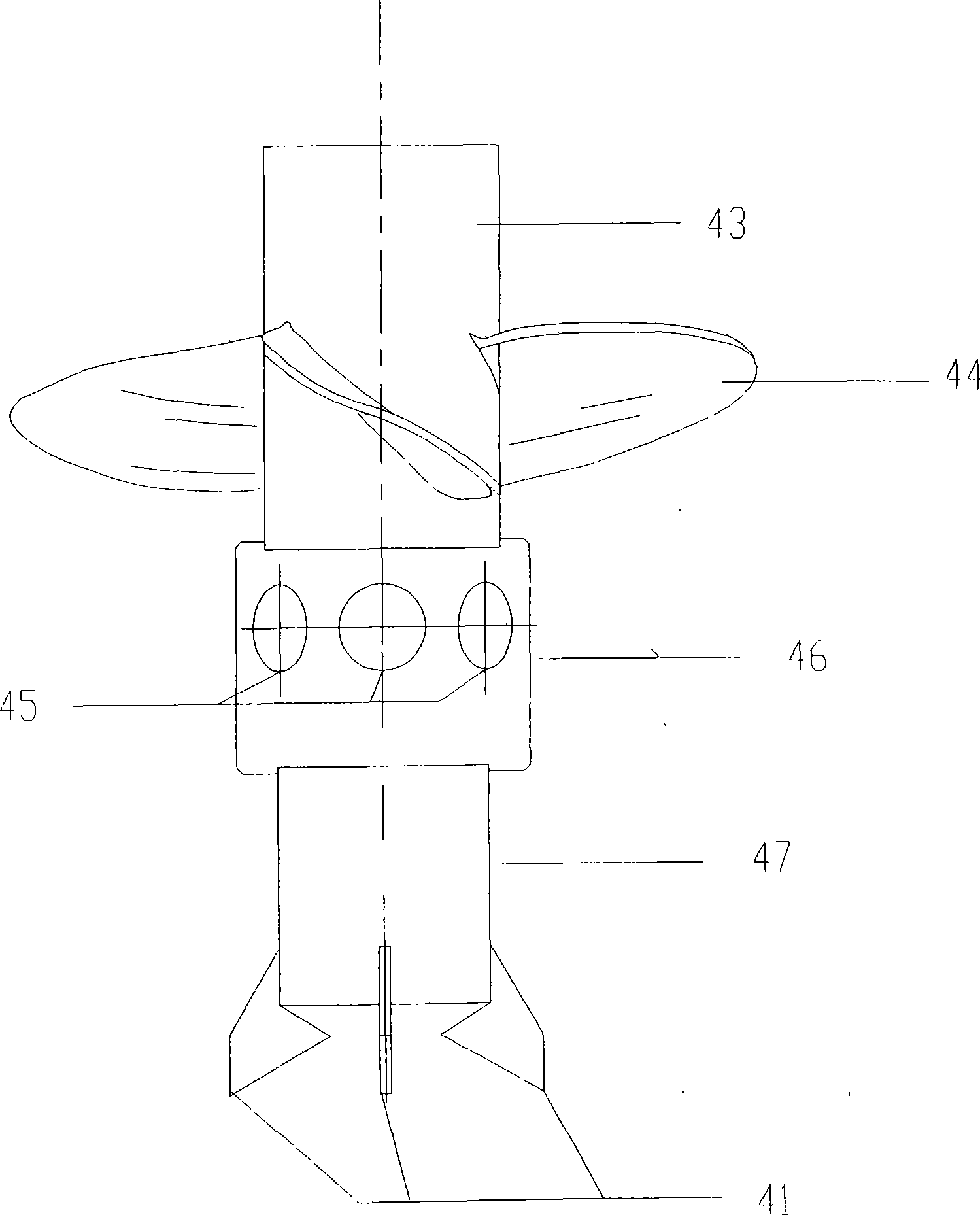 Submerged aerator with gas cylinder direct air-intake