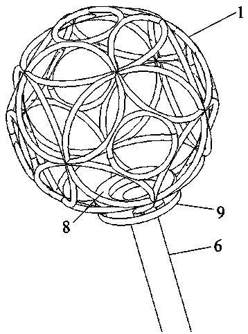Framework structure of detachable injection molding dragon lantern dragon ball