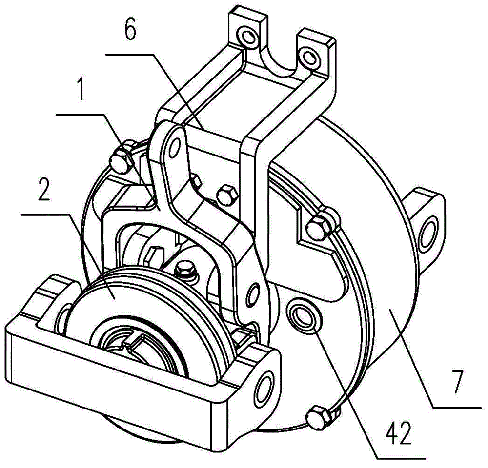 Unit braking cylinder with hand braking device