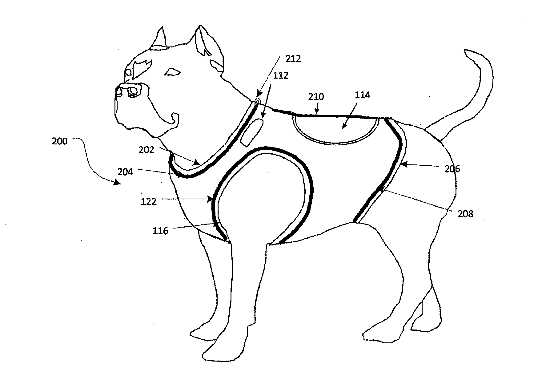 Motion control weighted canine fitness garment