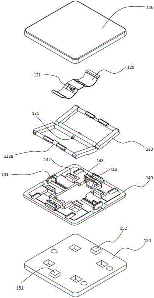 Ultrathin key switch structure having press segmental feeling