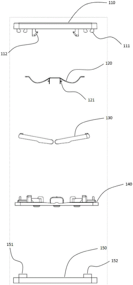 Ultrathin key switch structure having press segmental feeling