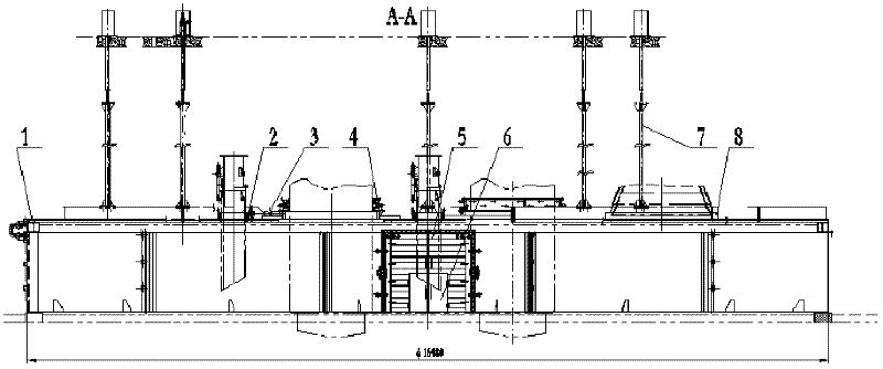 Furnace cover device used for semi-closed submerged arc furnace