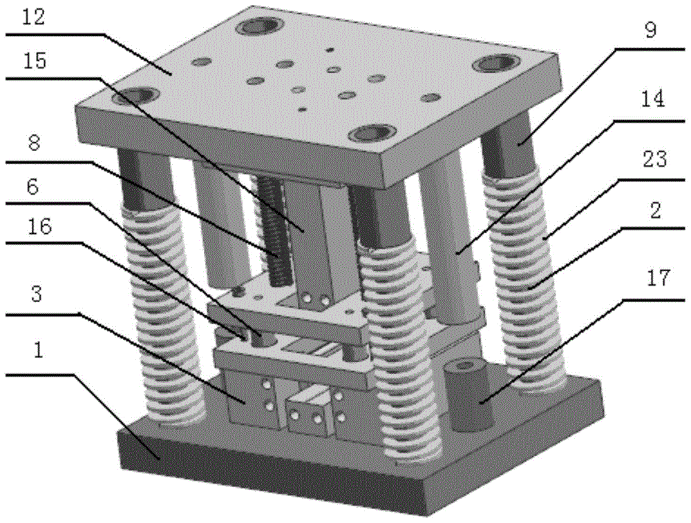 A stamping device and stamping method for an aluminum plate for a vehicle