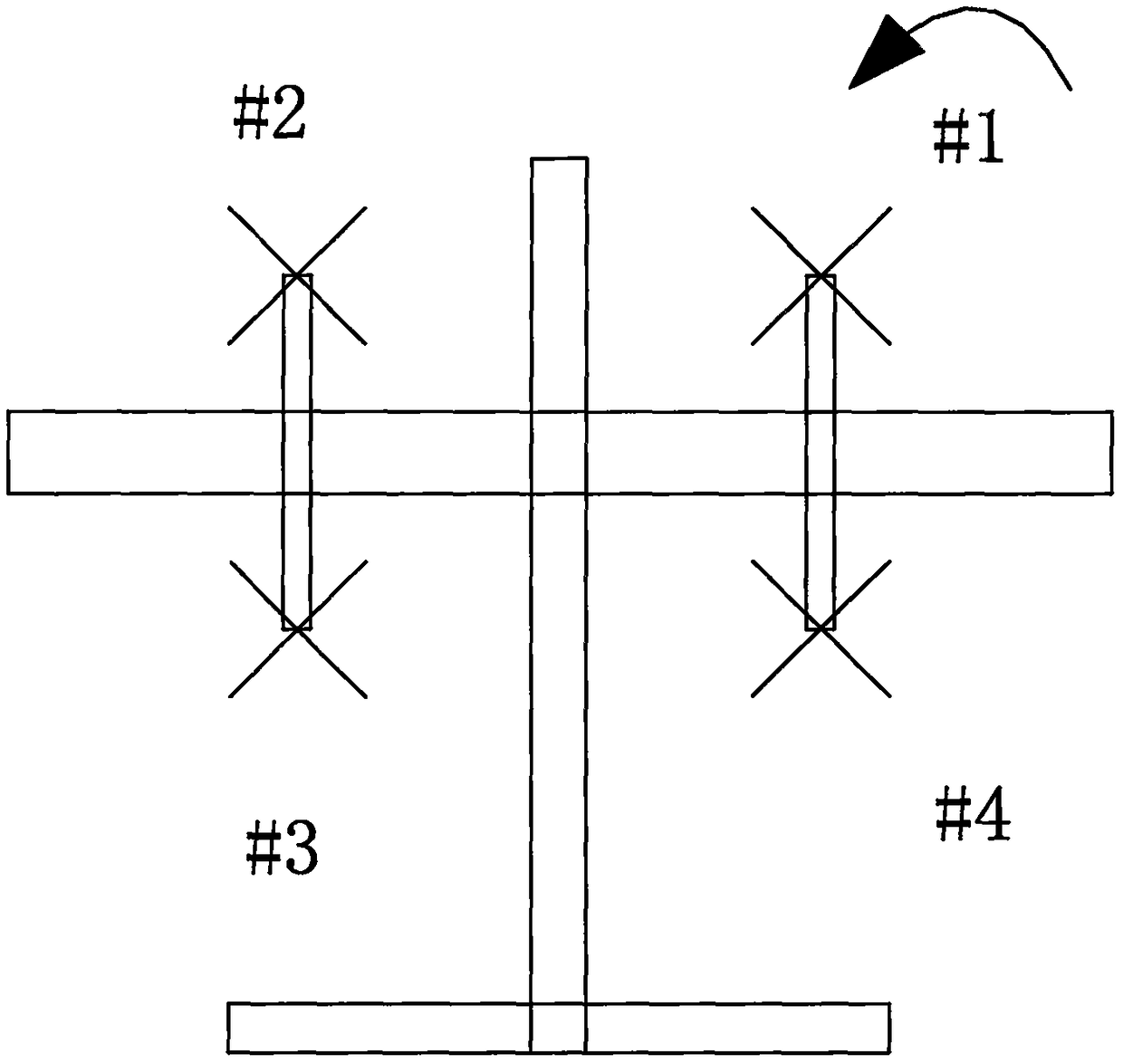 Yaw control method for tilting vertical take-off and landing fixed-wing UAV in rotor wing mode