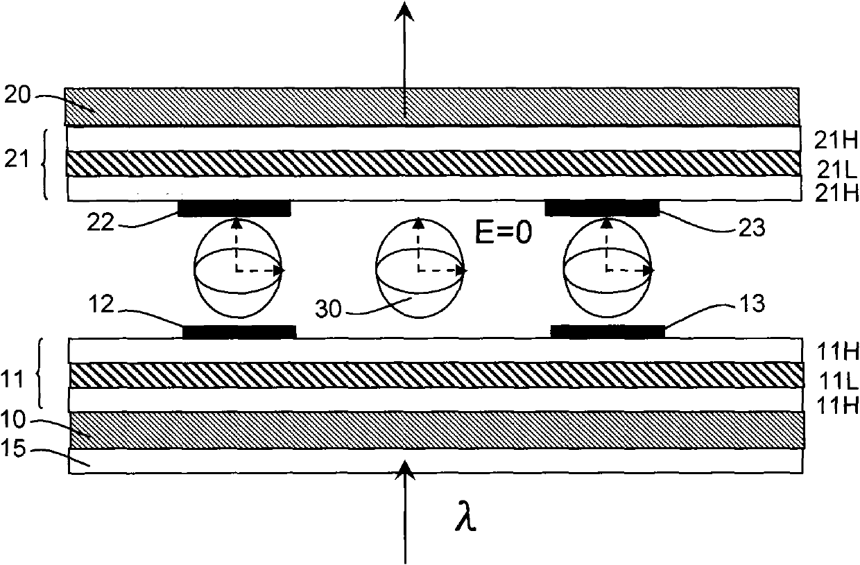 Liquid crystal light attenuation device