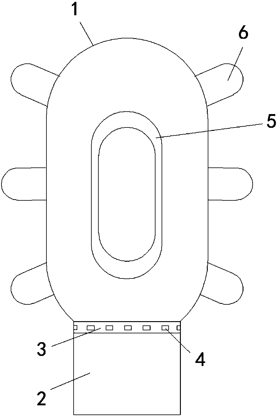 Hygienic absorbing product for quickly absorbing liquid