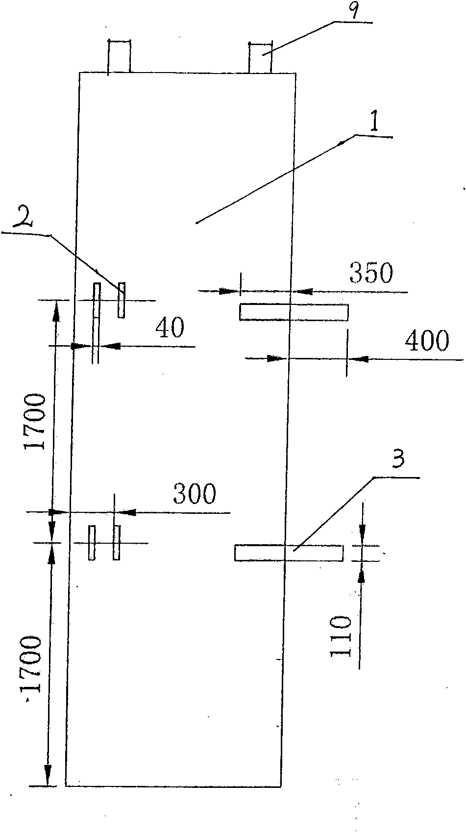 Method for installing and fixing large lining plate