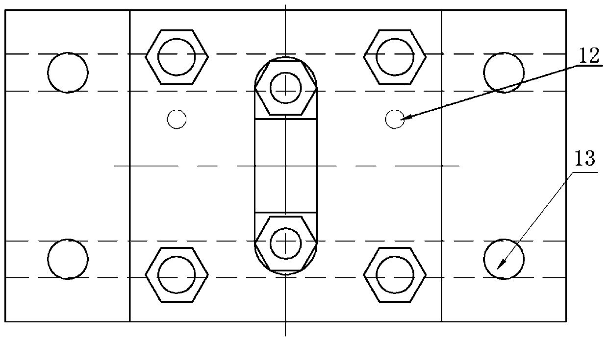 Device and method for testing shear strength of layered composite plate material