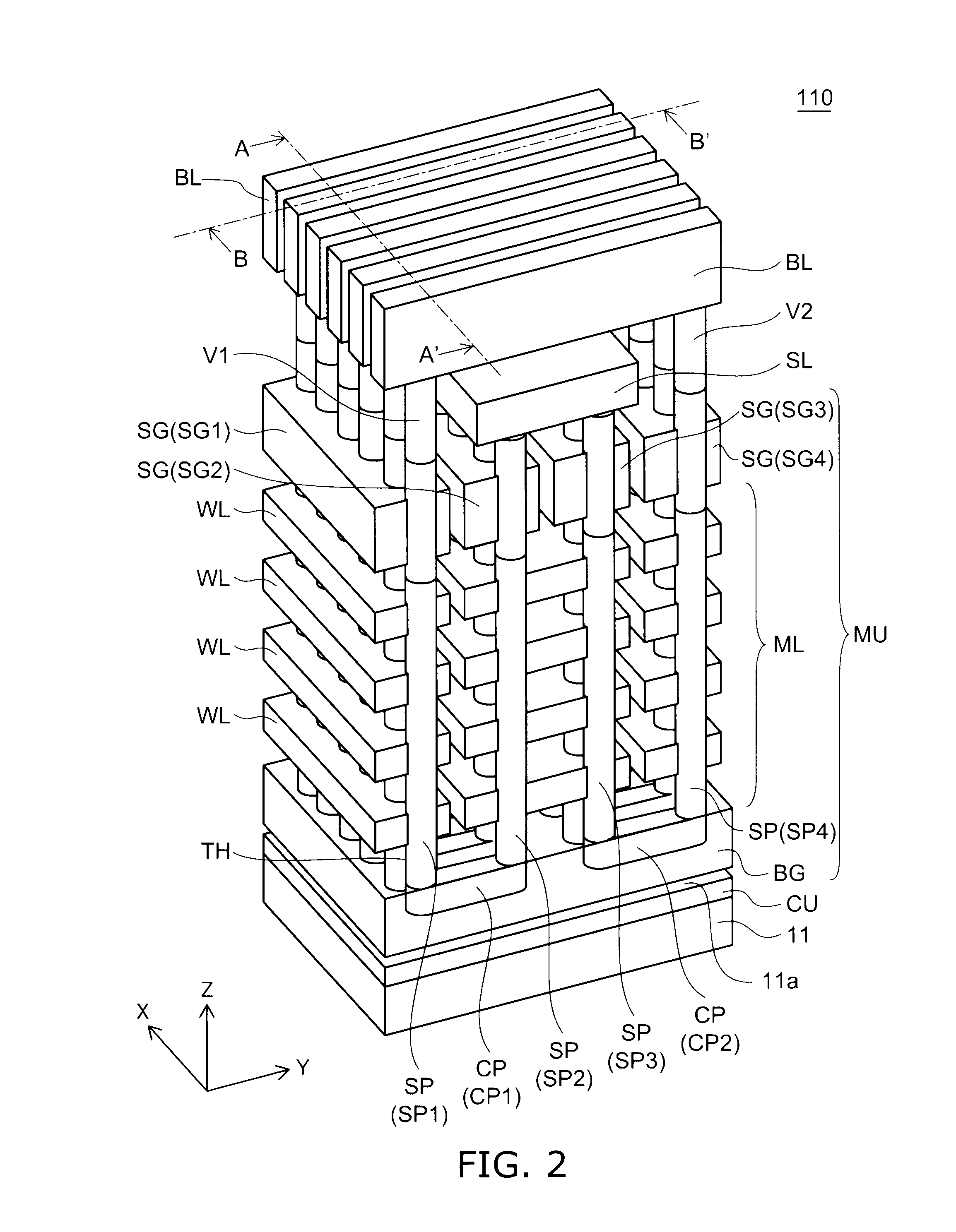 Nonvolatile semiconductor memory device and method for manufacturing same