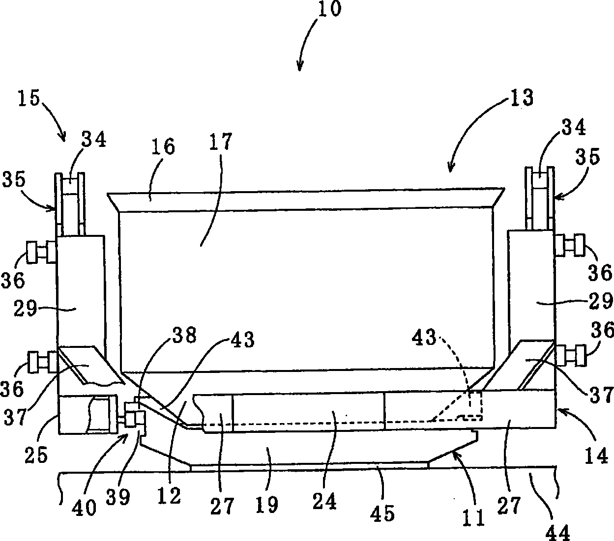 Red-hot coke receiving device