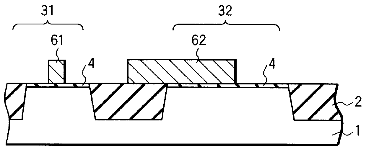 Method of forming a semiconductor device comprising a dummy polysilicon gate electrode short-circuited to a dummy element region in a substrate