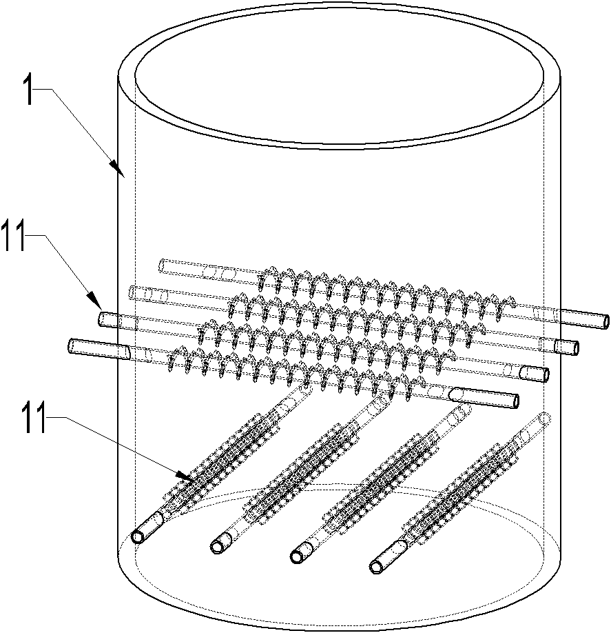 A biomass waste pyrolysis furnace system