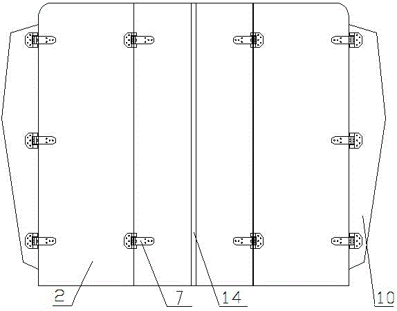 Door structure of special rail vehicle