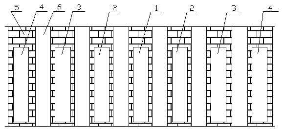 Method for repairing bricks at bottom of carbonization chamber of large coke oven