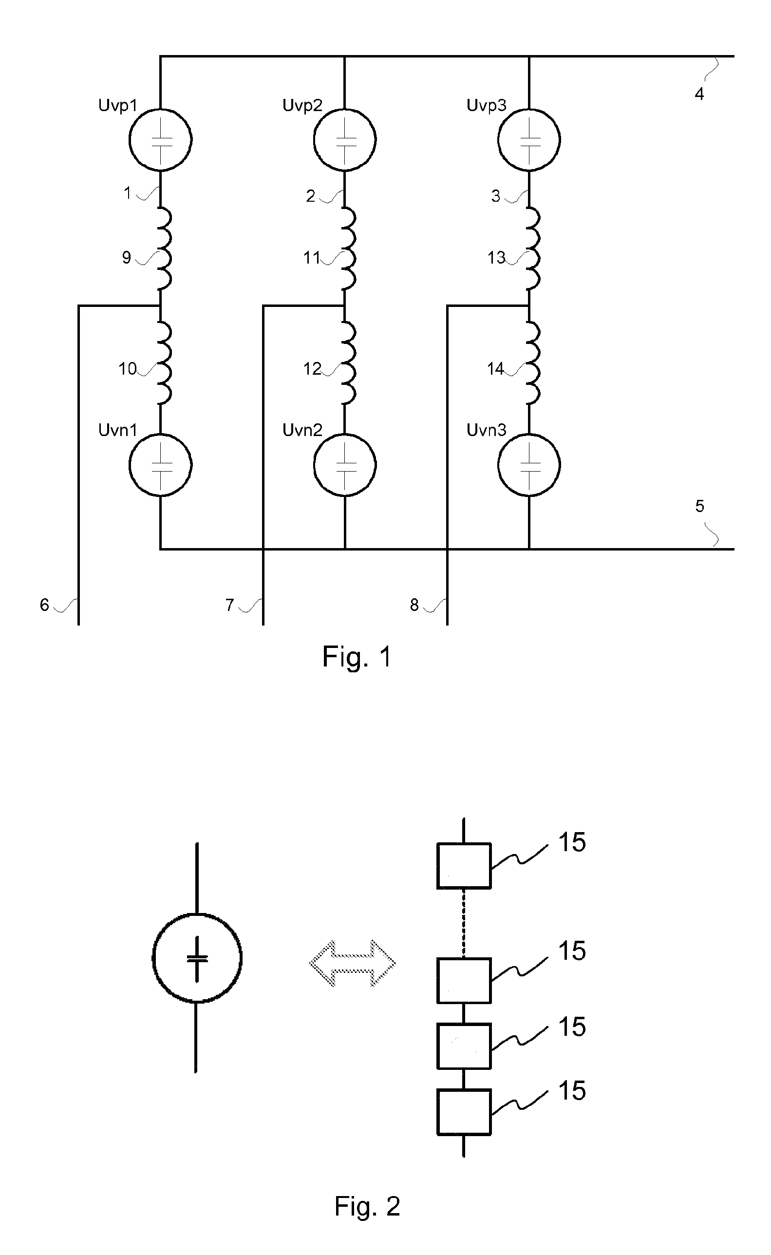 Modular multi-level power converter with second and third order harmonics reduction filter
