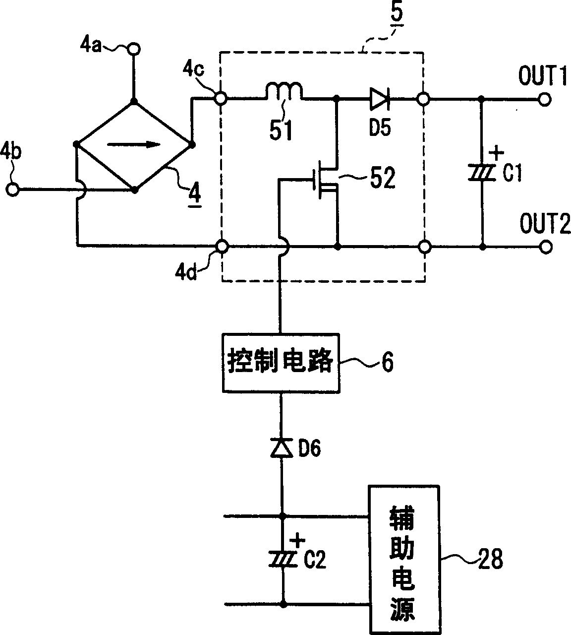 Inputting overvoltage protection circuit and electric device with the protection circuit