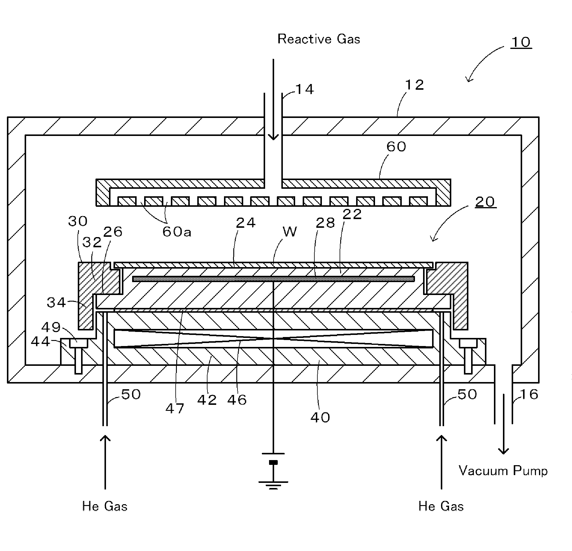 Wafer support device and component used for the same