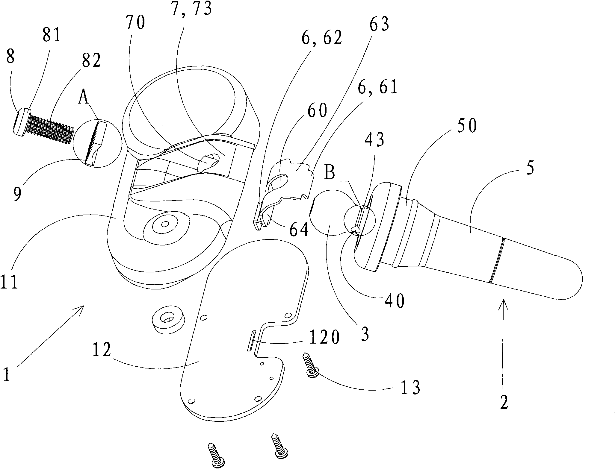 Tire pressure gauge and air faucet connecting structure