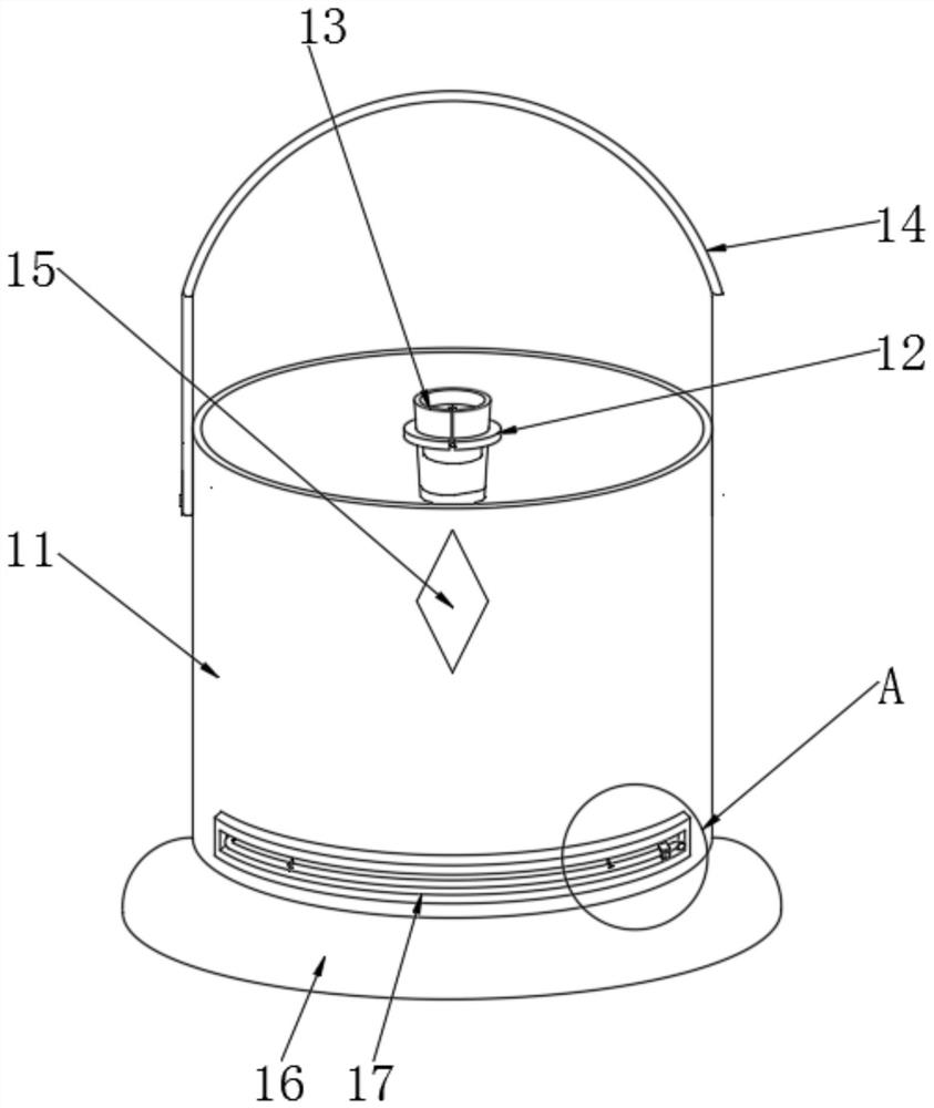 Intelligent wastewater sampling barrel for natural environment pollution detection