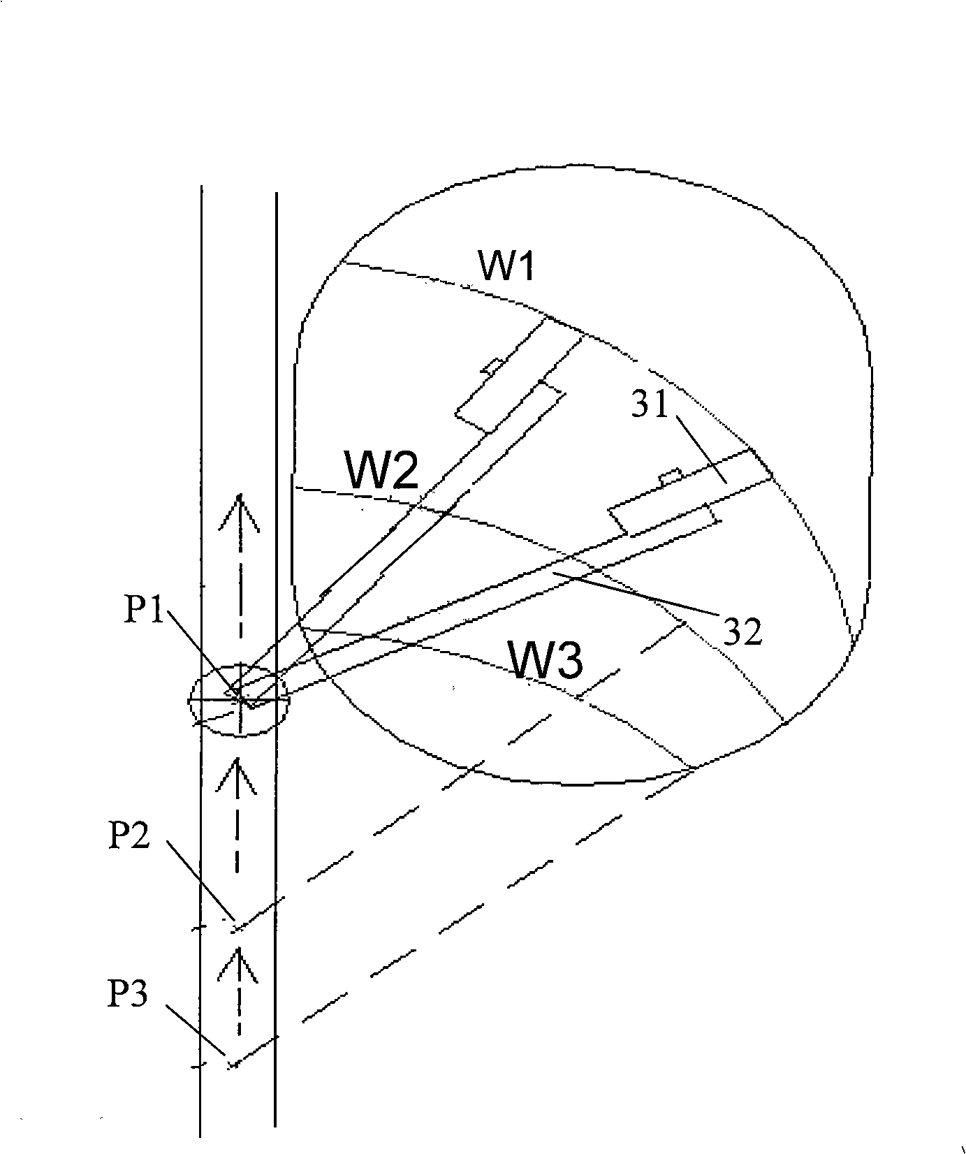Control method and control device for bucket wheel material fetching machine with material measure and calculate