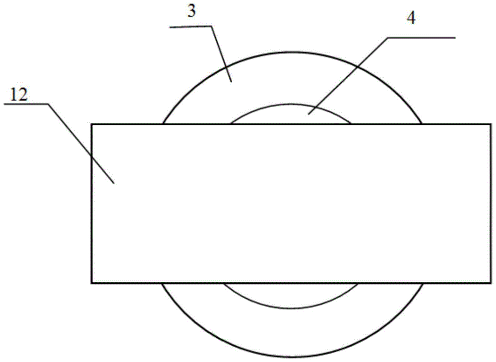 On-line detection device for hob force of full-face hard ground roadheader