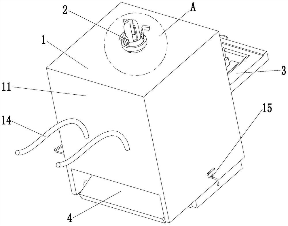 A preflush physiological saline collection and treatment device