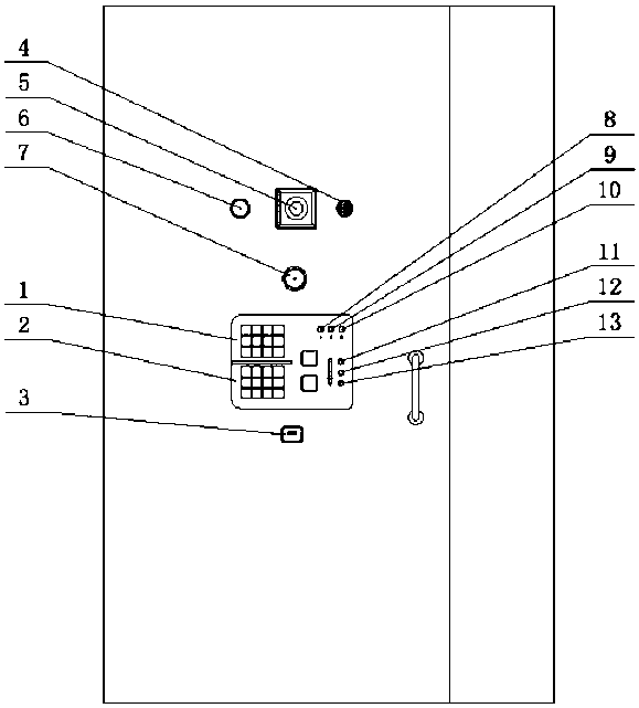 Parallel-connection electromechanical multi-lock intelligent internet security door