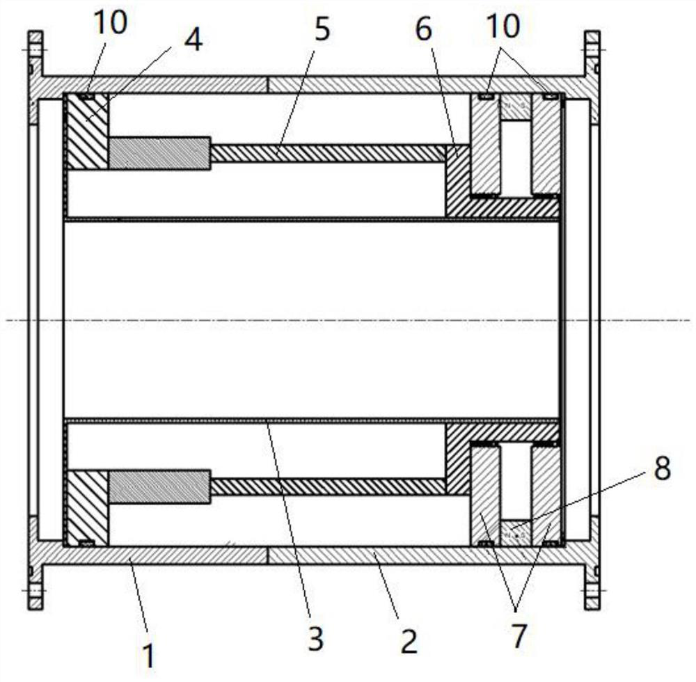 Low-impact space butt joint electromagnetic sealing device