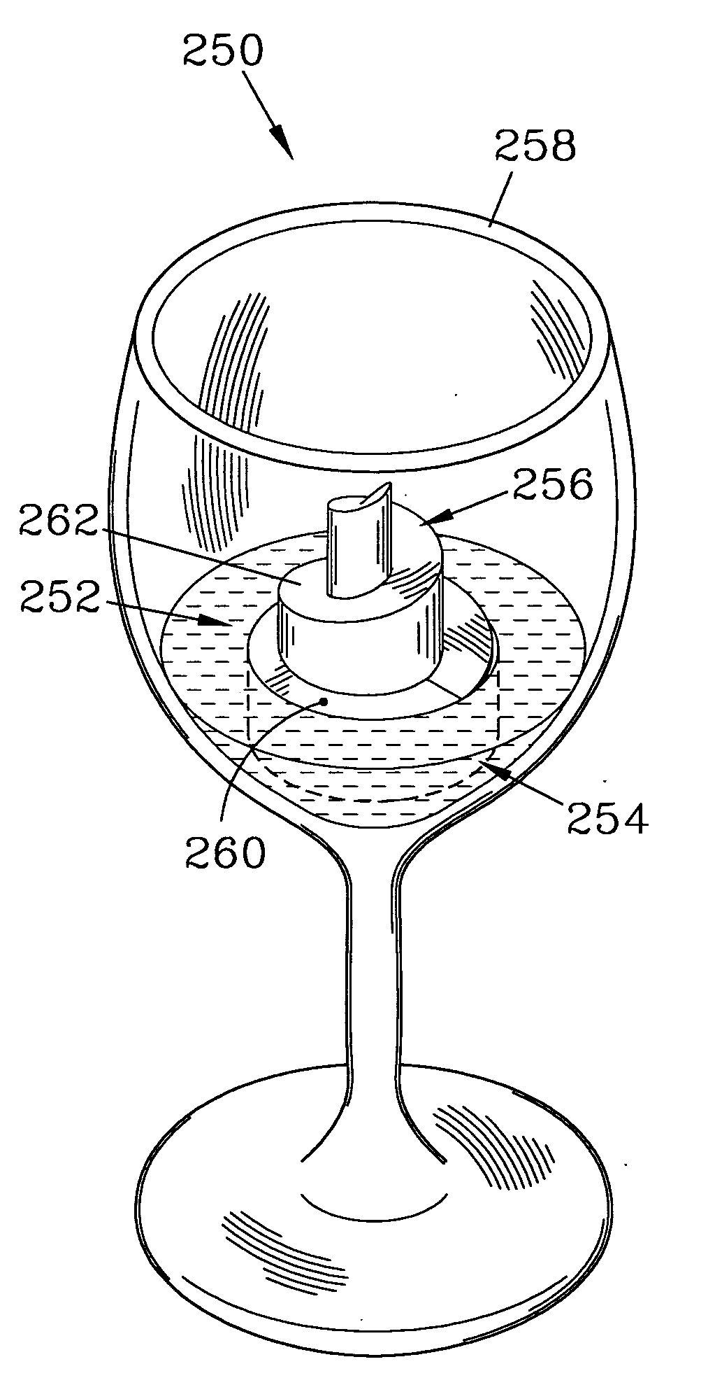 Bouquet enhancing wineglass