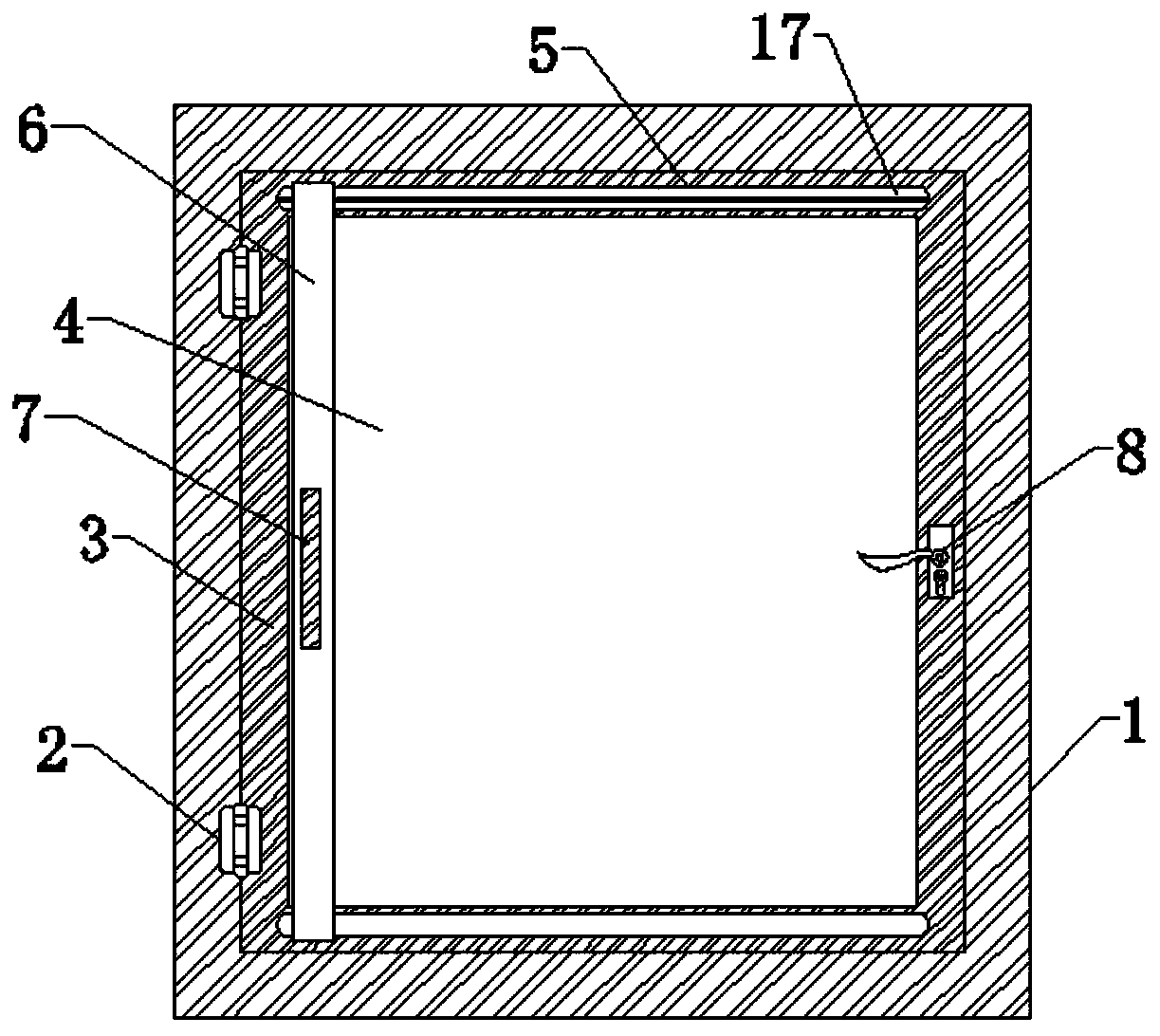 Casement window with detachable guardrail