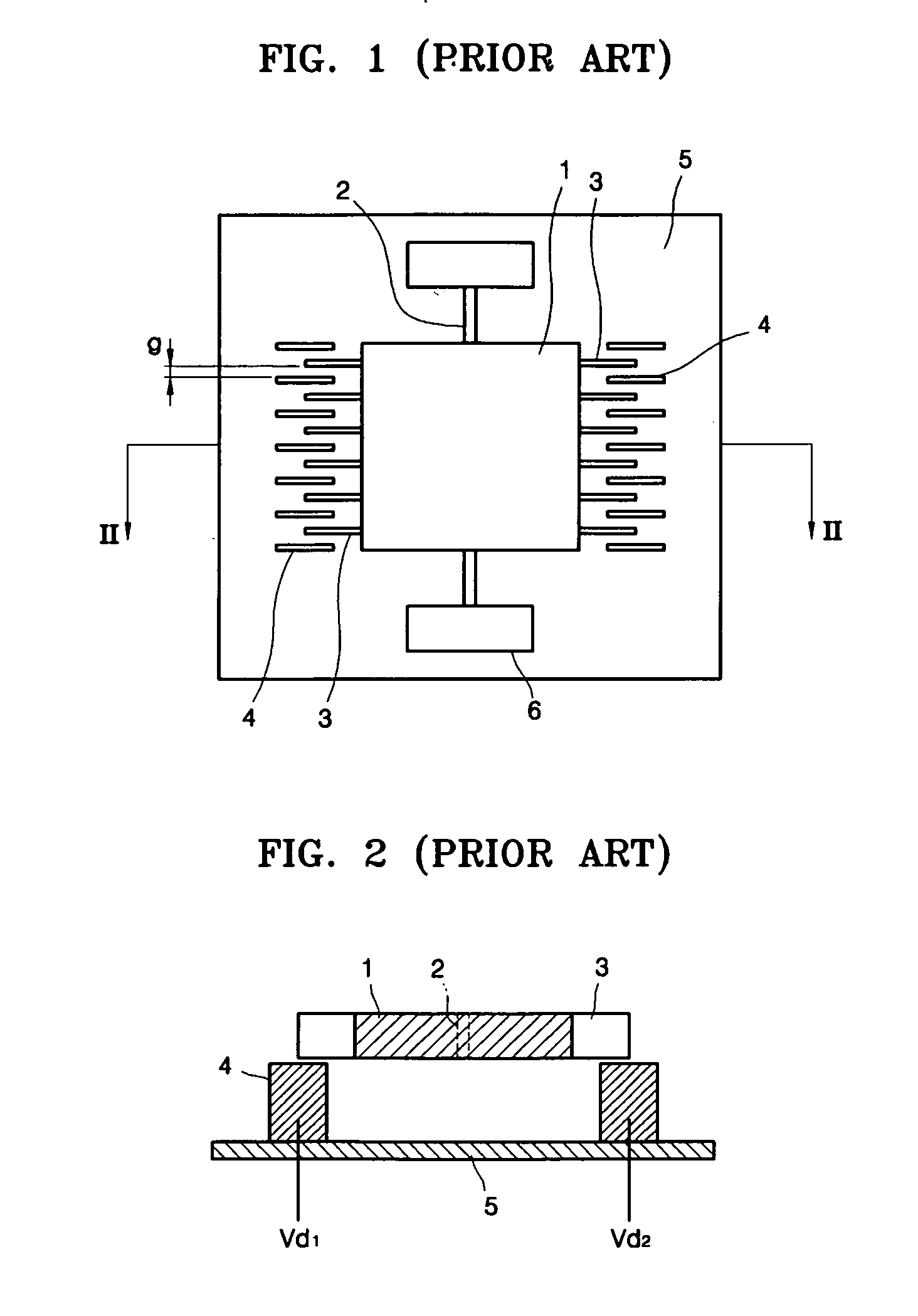 Optical scanner having multi-layered comb electrodes