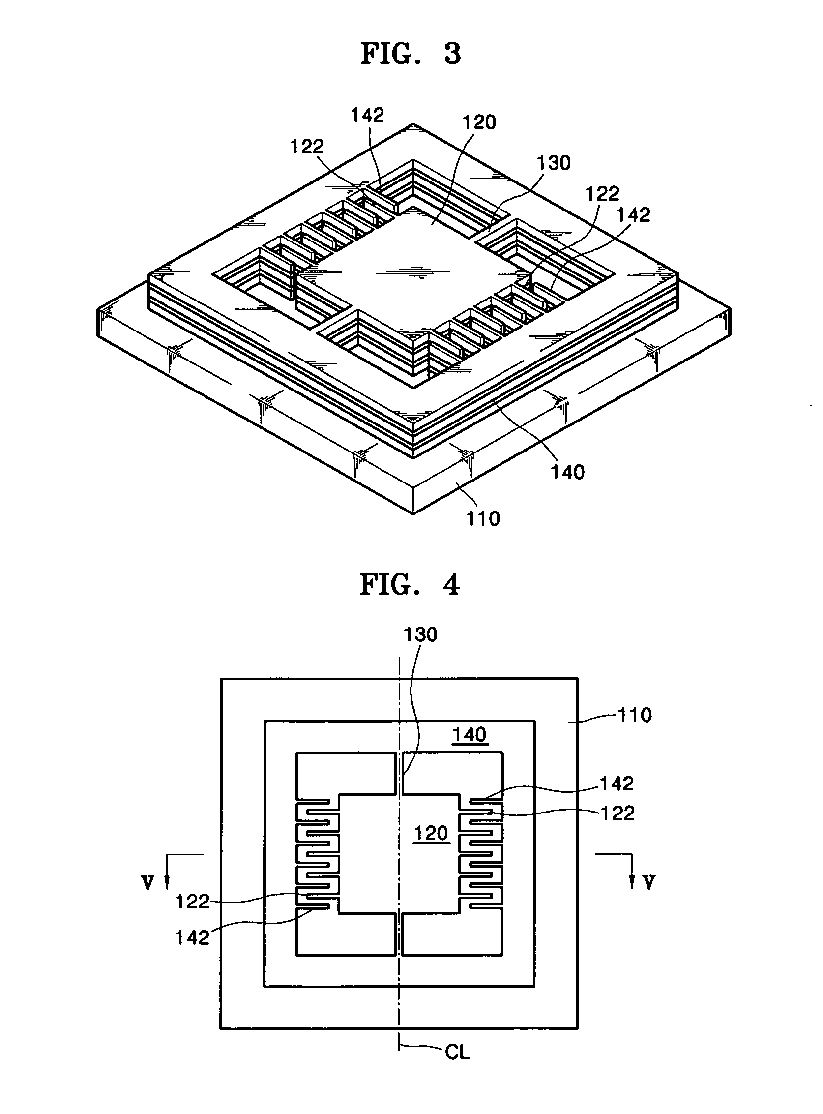 Optical scanner having multi-layered comb electrodes