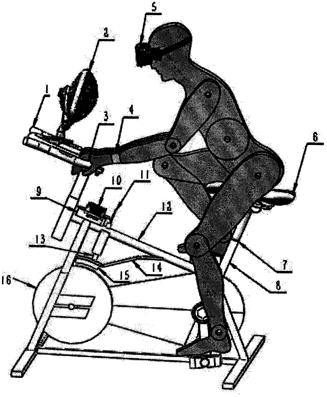 Bodybuilding bicycle system based on virtual reality technology