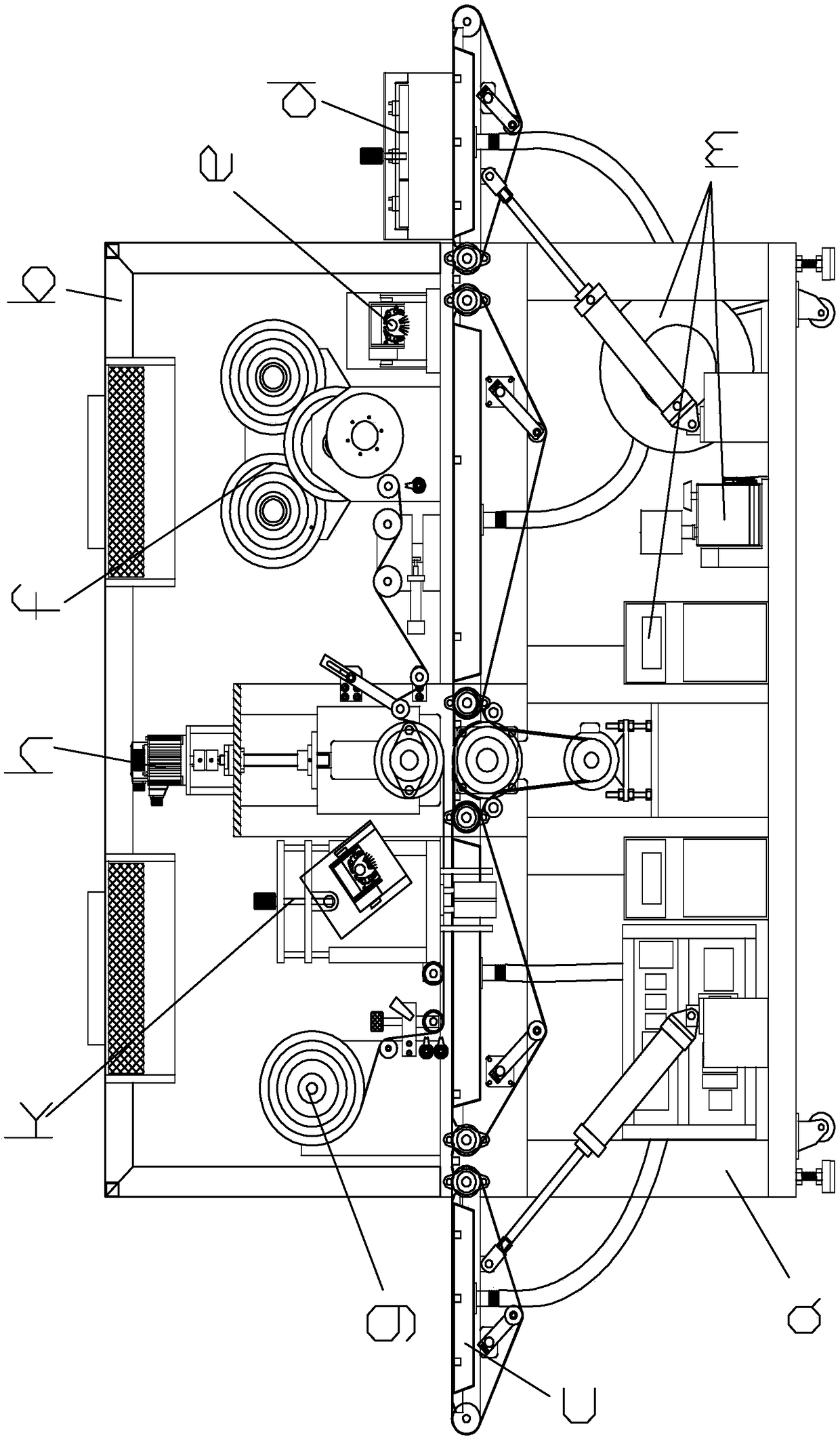 A fully automatic screen cold stamping machine