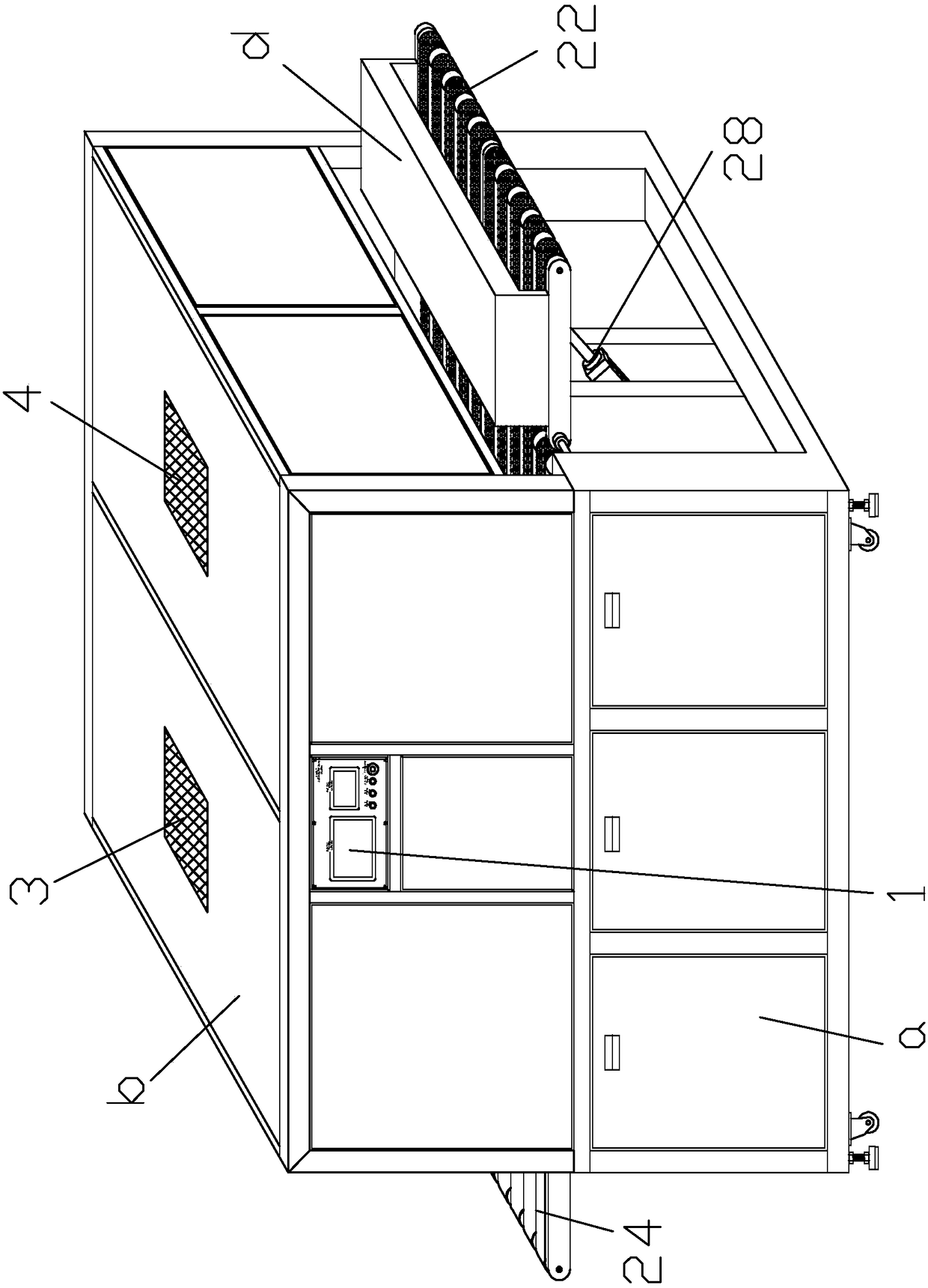 A fully automatic screen cold stamping machine