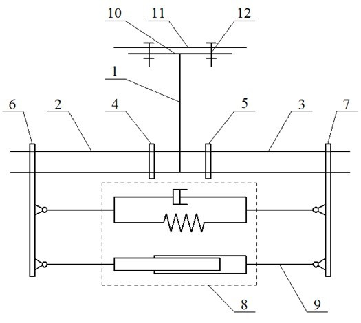 Structure for preventing flashover of power transmission circuit caused by windage yaw