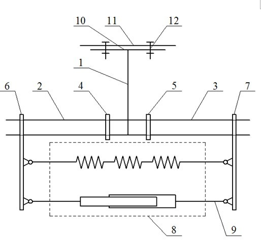 Structure for preventing flashover of power transmission circuit caused by windage yaw